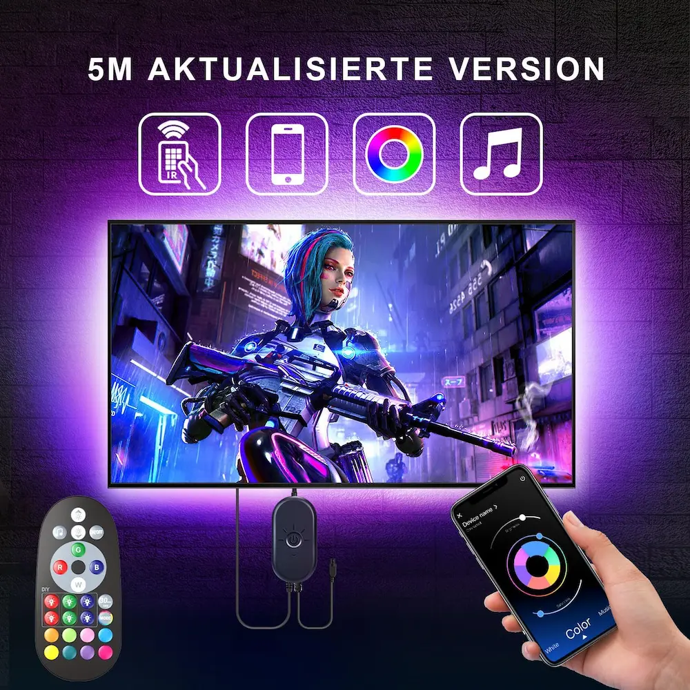 Nexillumi LED Lights for TV Gaming Room